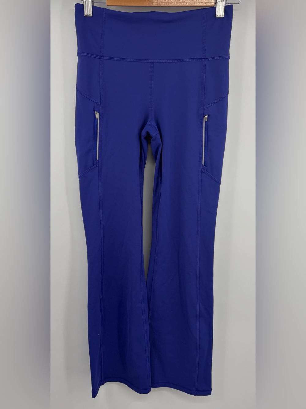 Athleta Rainer bootcut pant fleece lined purple blue women’s S athletic